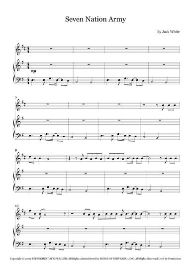 Seven Nation Army (arr. Fernanda Moura)