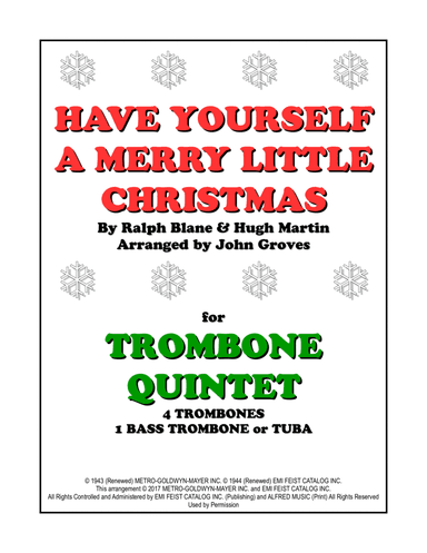 Have Yourself A Merry Little Christmas (arr. John Groves)