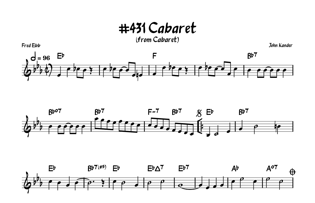 Cabaret (arr. John Fries)