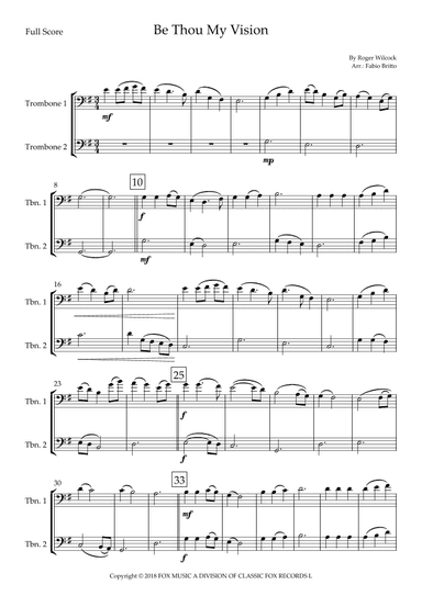 Be Thou My Vision (arr. Fabio Britto)