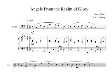 Angels From the Realm of Glory (Cello Solo with Piano) (arr. B. C. Dockery)