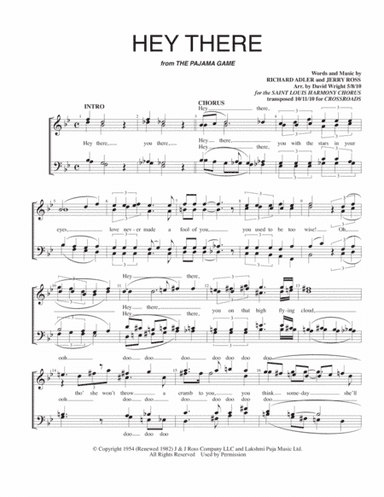 Hey There (arr. David Wright)