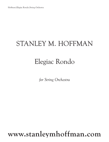 Elegiac Rondo