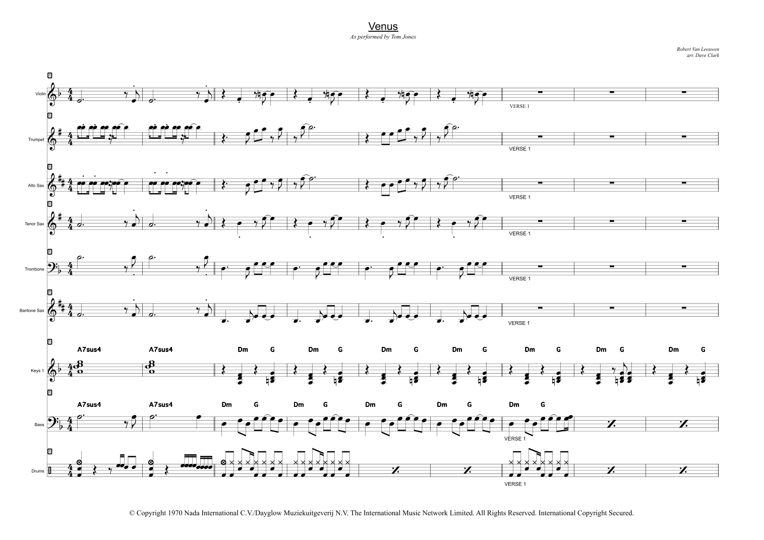 Venus (arr. David E. Clark)