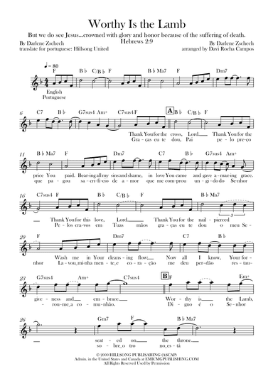 Worthy Is The Lamb (arr. Davi Rocha Campos)