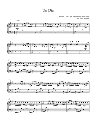 Un Dia (arr. Paul Stelben)