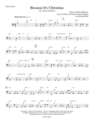 Because It's Christmas (For All the Children) (arr. Richard Wolf)