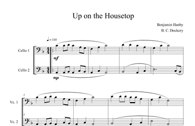 Up on the Housetop (Cello Duet) (arr. B. C. Dockery)