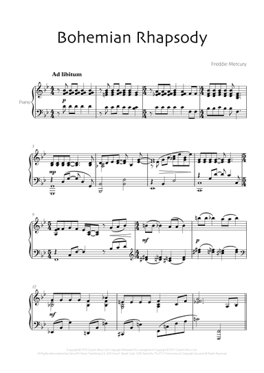 Bohemian Rhapsody (arr. Robin Hood Editions)