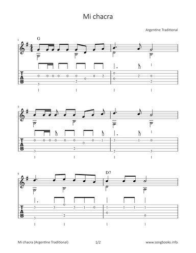 Mi chacra (arr. Bettina Schipp)