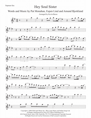 Hey, Soul Sister (arr. Kevin Busse)