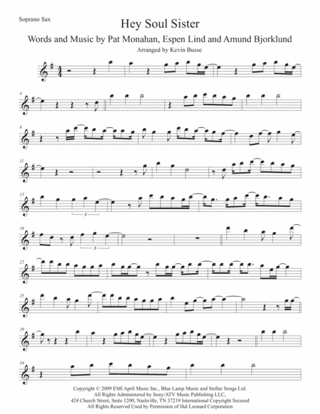 Hey, Soul Sister (arr. Kevin Busse)