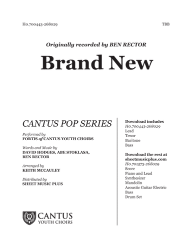 Brand New (arr. Keith McCauley)