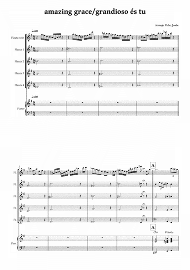 Amazing Grace/ Grandioso es tú (arr. Celso Joabe)