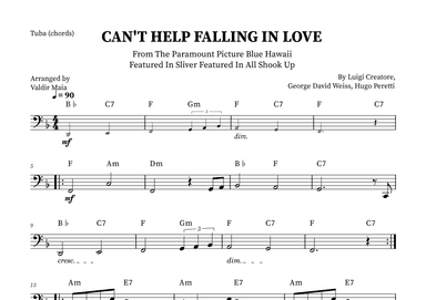 Can't Help Falling In Love (arr. Valdir Maia)