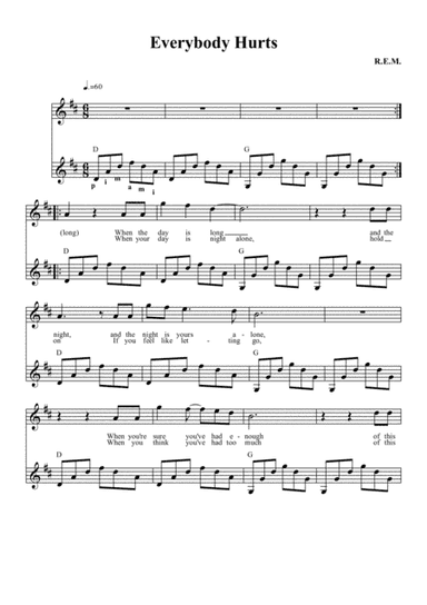 Everybody Hurts (arr. Simon James)