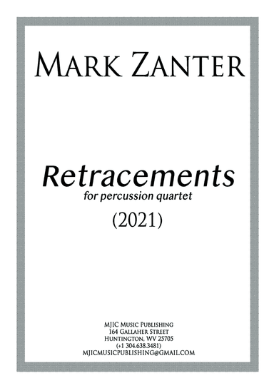 Retracements for percussion quartet