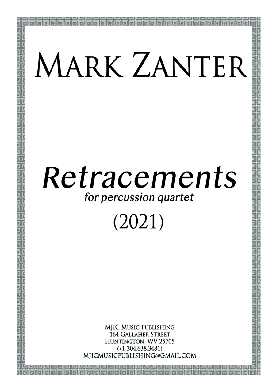 Retracements for percussion quartet