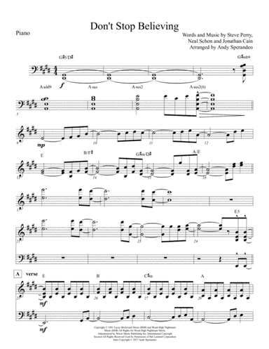 Don't Stop Believin' (arr. Andy sperandeo)