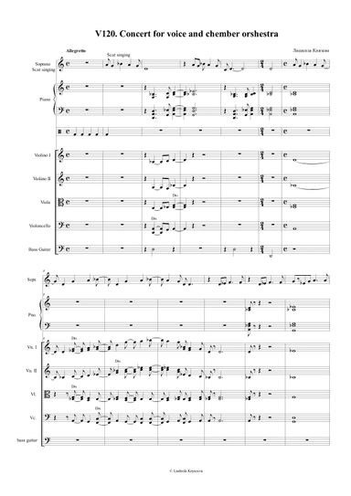 V120. Concert for voice and orchestra
