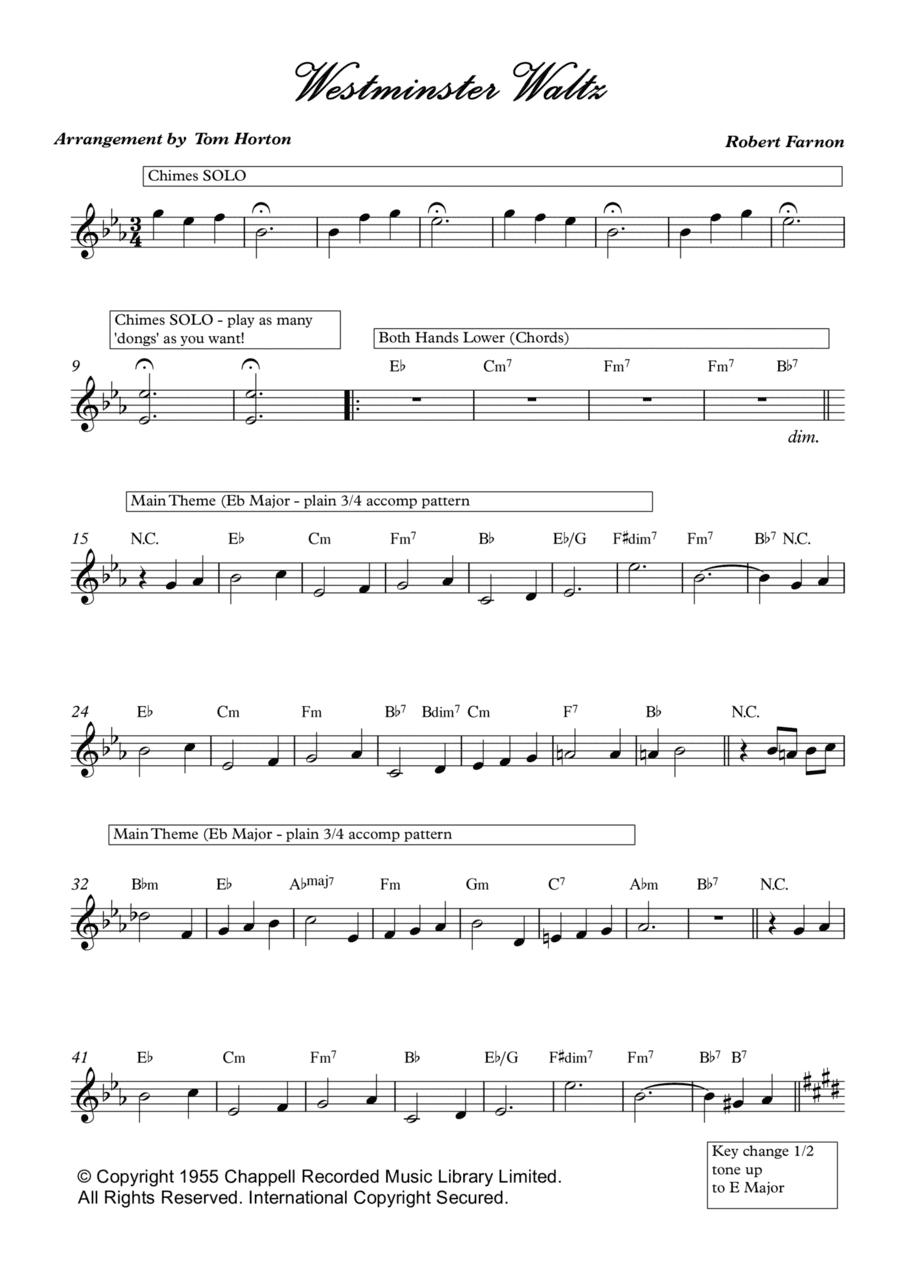 The Westminster Waltz (arr. Tom Horton)