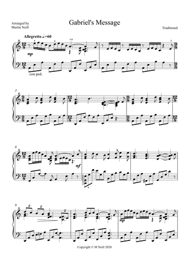 Gabriel's Message (arr. Martin Neill)