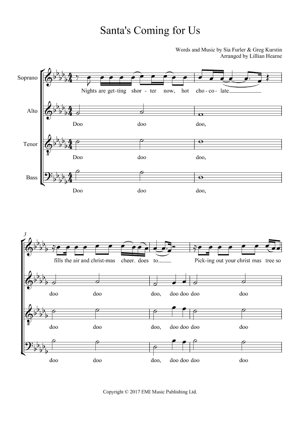 Santa's Coming For Us (arr. Lillian M. Hearne)