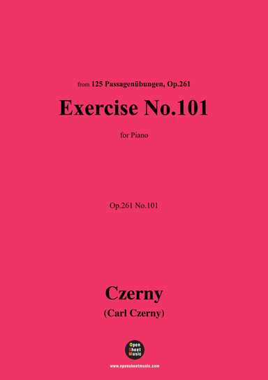 C. Czerny-EC. Czerny-Exercise No.101,Op.261 No.101 (arr. OSM Press)