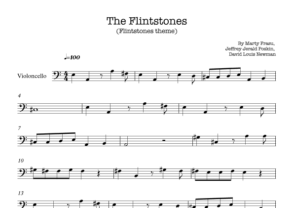 The Flintstones (arr. E.P)