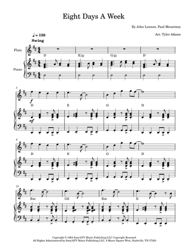 Eight Days A Week (arr. Tyler Adams)