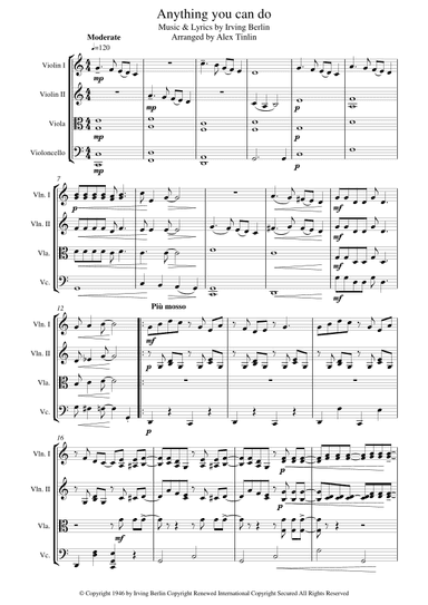 Anything You Can Do (arr. Alex Tinlin)