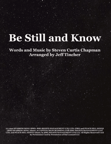 Be Still And Know (arr. Jeff Tincher)