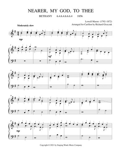 Nearer, My God, to Thee (BETHANY) (arr. Richard Giszczak)