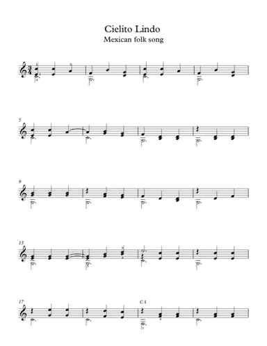 Cielito Lindo Mexican folk song (arr. Milan Mitic)