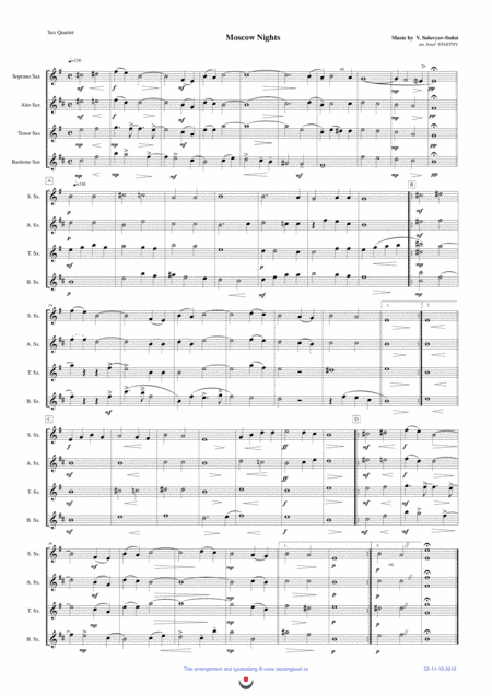Moscow Nights (arr. Josef Štastný)