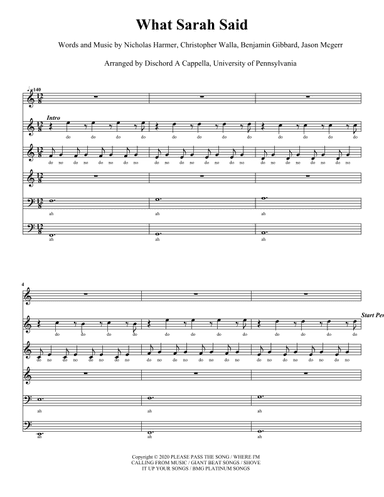 What Sarah Said (arr. Dan Roberts)