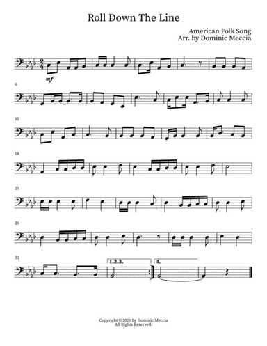 Roll Down The Line (arr. Dominic Meccia)