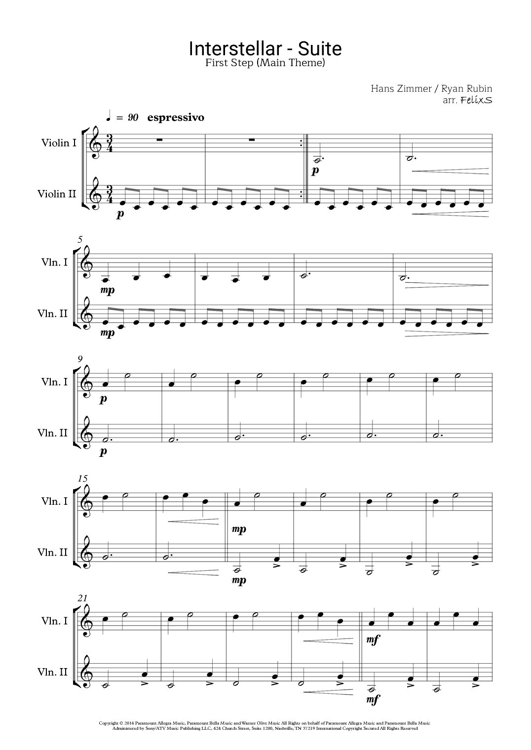 First Step (arr. FelixS)