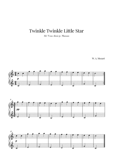 Twinkle Twinkle Little Star (Easy/Beginner Piano) (arr. Cadenza Editions)