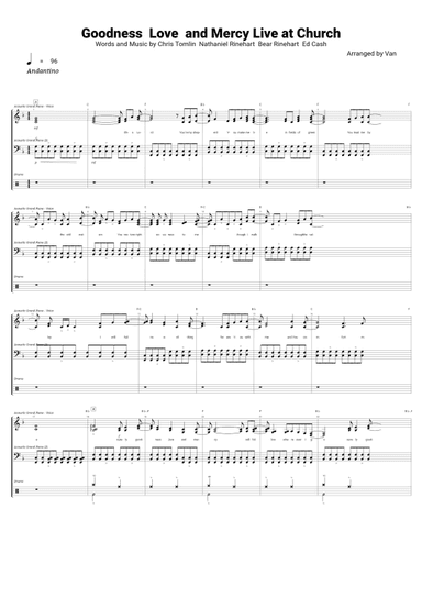 Goodness Love And Mercy (arr. Van)