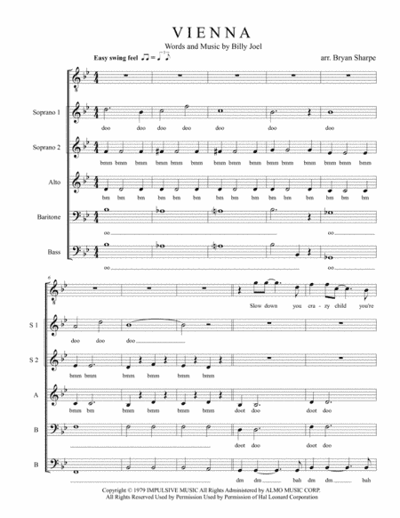 Vienna (arr. Bryan Sharpe)