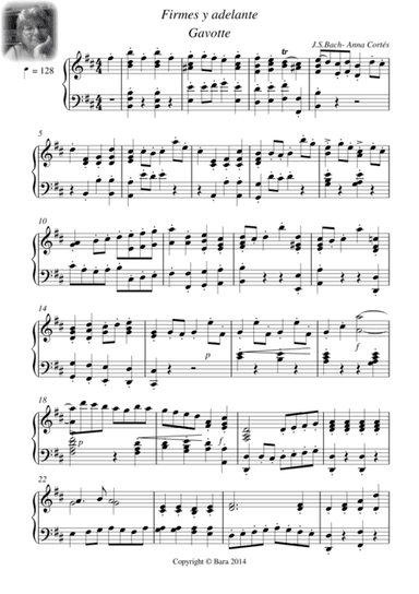 Firmes y adelante   Gavotte Bach-Anna Cortés