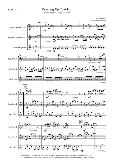 Running Up That Hill (arr. Fernando Britto)