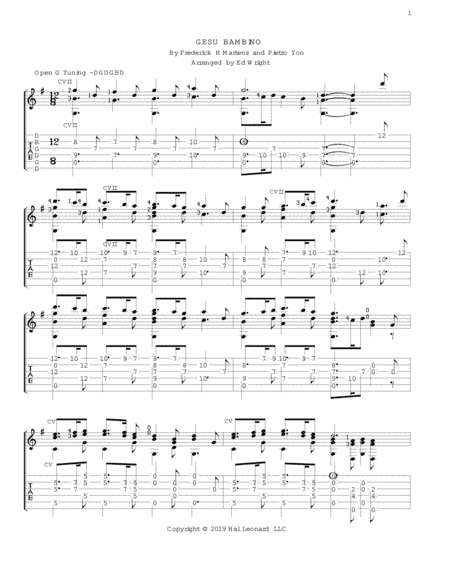 Gesu Bambino (the Infant Jesus) (arr. Ed Wright)