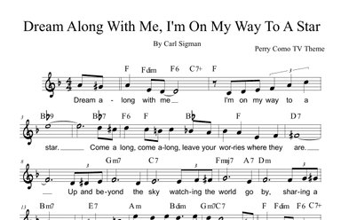 Dream Along With Me, I'm On My Way To A Star (arr. Paul Hemmer)