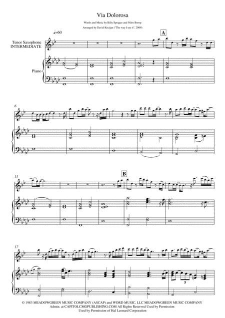 Via Dolorosa (arr. David Kocijan)