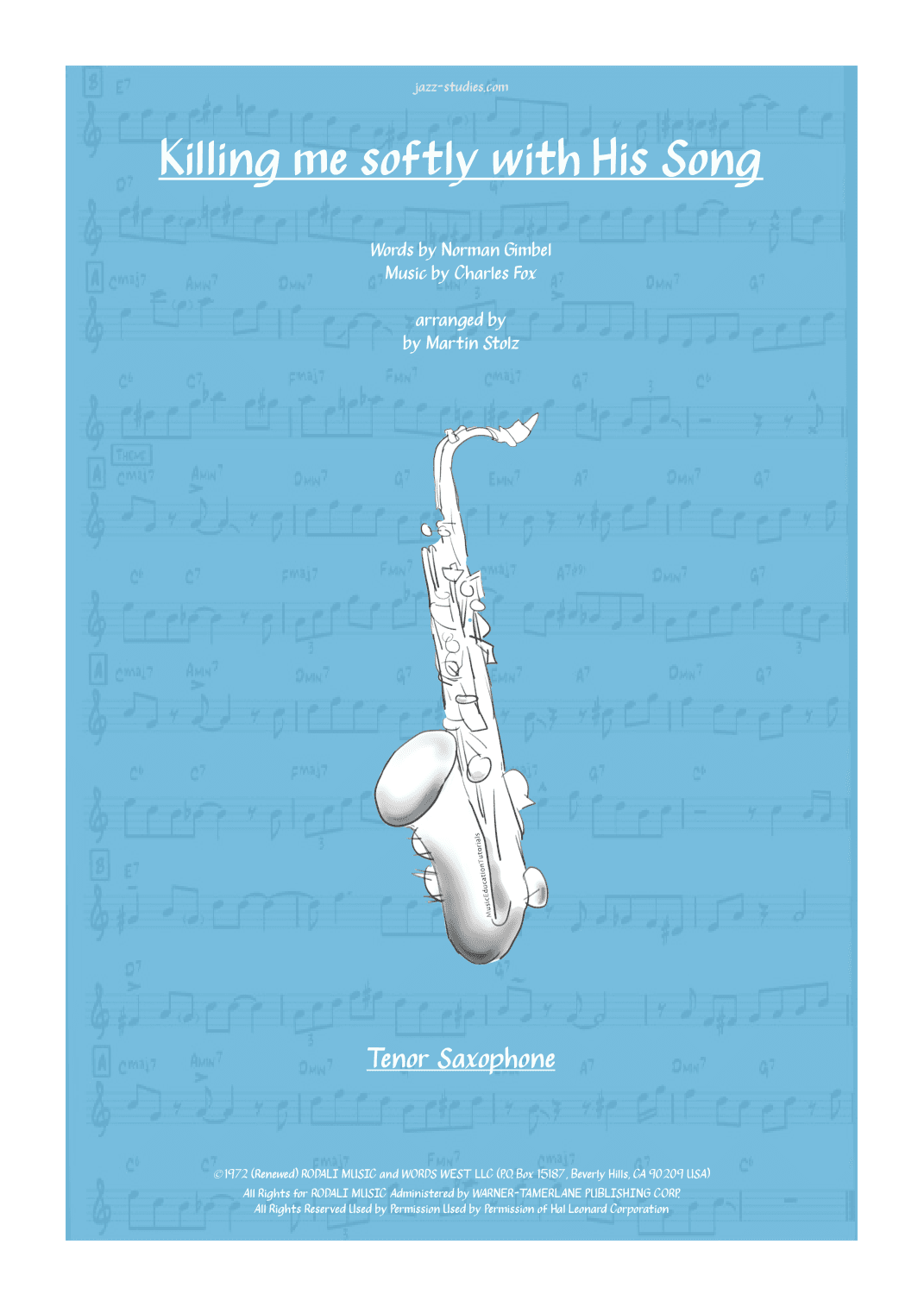 Killing Me Softly With His Song (arr. Martin Stolz)