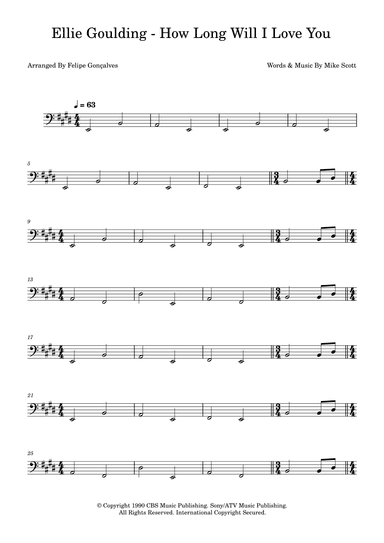 How Long Will I Love You (arr. Felipe Gonçalves)