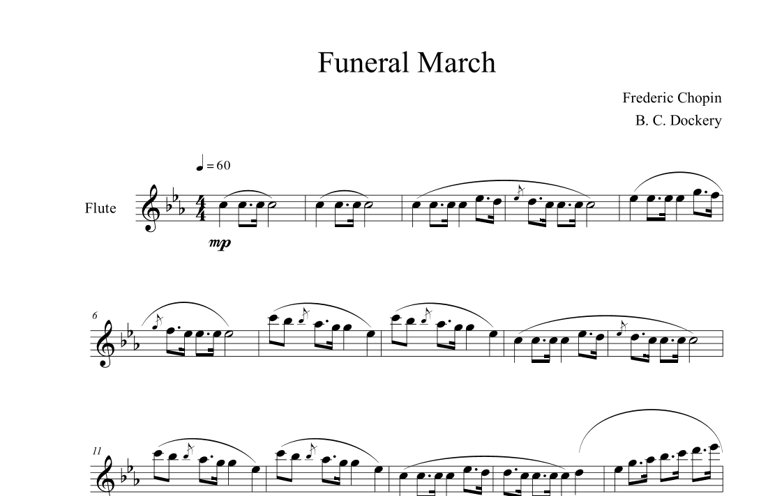 Funeral March (Flute Solo) (arr. B. C. Dockery)