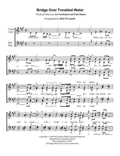 Bridge Over Troubled Water (arr. Bob O'Connell)